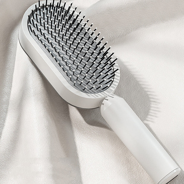 Self Cleaning Hair Brush with Scalp Massage