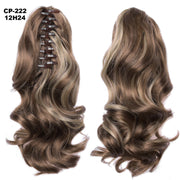 Long Wave Gray Wrap-Around Ponytail Clip-In