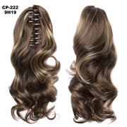Long Wave Gray Wrap-Around Ponytail Clip-In