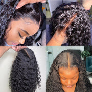 Human Hair Set with Small Curls & Long Length