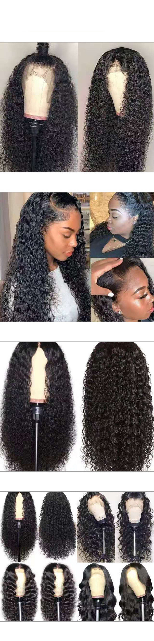 Front Lace Long Curly Fiber Wig