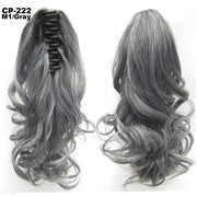 Long Wave Gray Wrap-Around Ponytail Clip-In