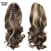 Long Wave Gray Wrap-Around Ponytail Clip-In
