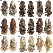 Long Wave Gray Wrap-Around Ponytail Clip-In