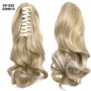 Long Wave Gray Wrap-Around Ponytail Clip-In