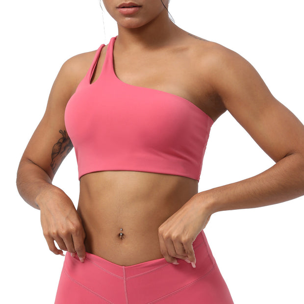 Slant Shoulder Strap Workout Underwear