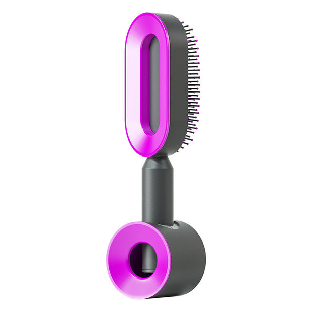 Self Cleaning Hair Brush with Scalp Massage
