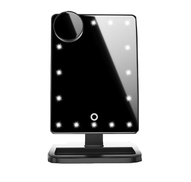 LED Touch Makeup Mirror with Bluetooth & 10X Zoom