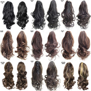 Long Wave Gray Wrap-Around Ponytail Clip-In