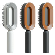 Self Cleaning Hair Brush with Scalp Massage