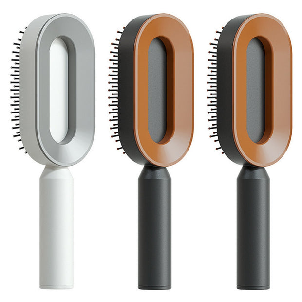 Self Cleaning Hair Brush with Scalp Massage
