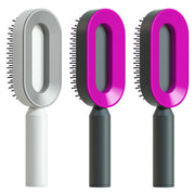 Self Cleaning Hair Brush with Scalp Massage