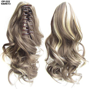 Long Wave Gray Wrap-Around Ponytail Clip-In