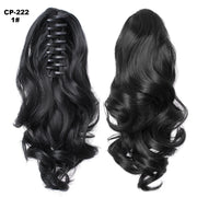 Long Wave Gray Wrap-Around Ponytail Clip-In