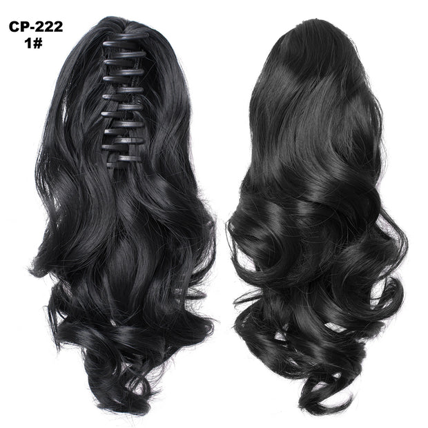Long Wave Gray Wrap-Around Ponytail Clip-In