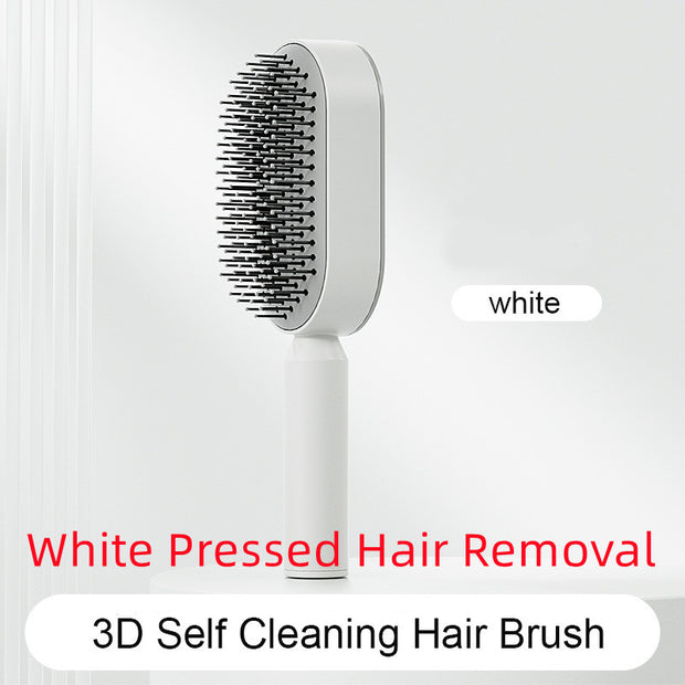 Self Cleaning Hair Brush with Scalp Massage