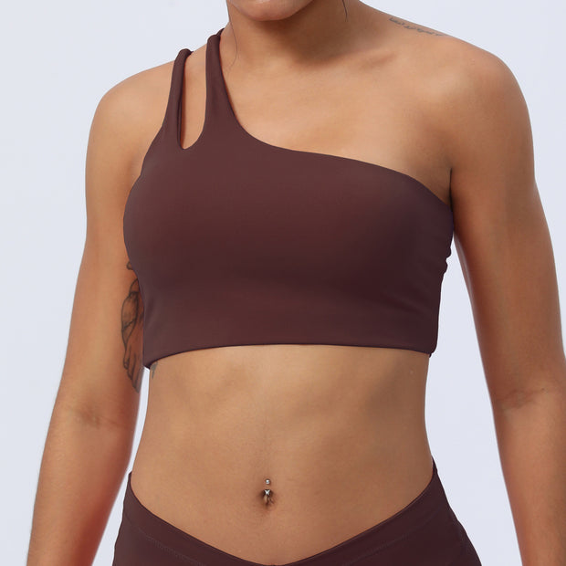 Slant Shoulder Strap Workout Underwear