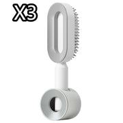 Self Cleaning Hair Brush with Scalp Massage