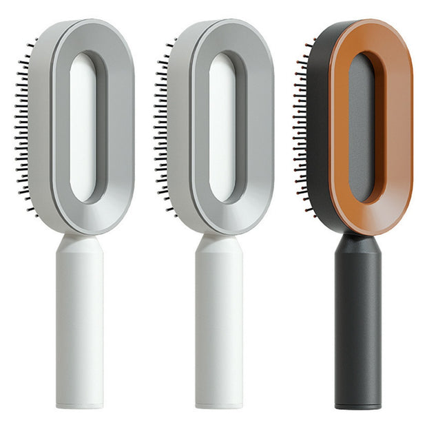 Self Cleaning Hair Brush with Scalp Massage