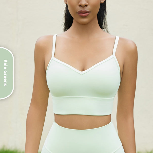 V-neck Strap Yoga Vest For Women Workout Bra