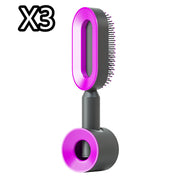 Self Cleaning Hair Brush with Scalp Massage