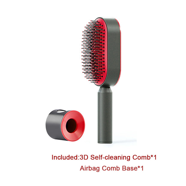 Self Cleaning Hair Brush with Scalp Massage