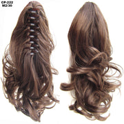 Long Wave Gray Wrap-Around Ponytail Clip-In