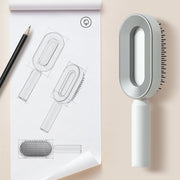 Self Cleaning Hair Brush with Scalp Massage