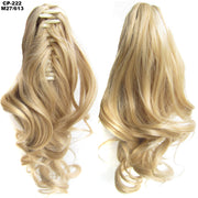 Long Wave Gray Wrap-Around Ponytail Clip-In