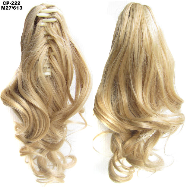 Long Wave Gray Wrap-Around Ponytail Clip-In