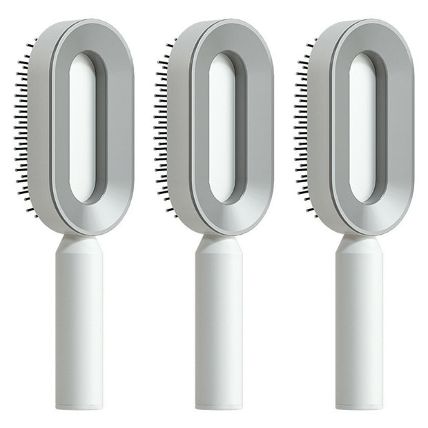 Self Cleaning Hair Brush with Scalp Massage
