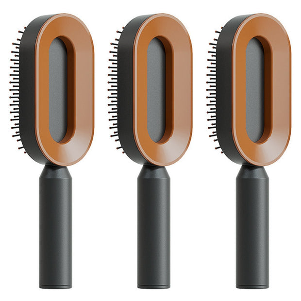 Self Cleaning Hair Brush with Scalp Massage