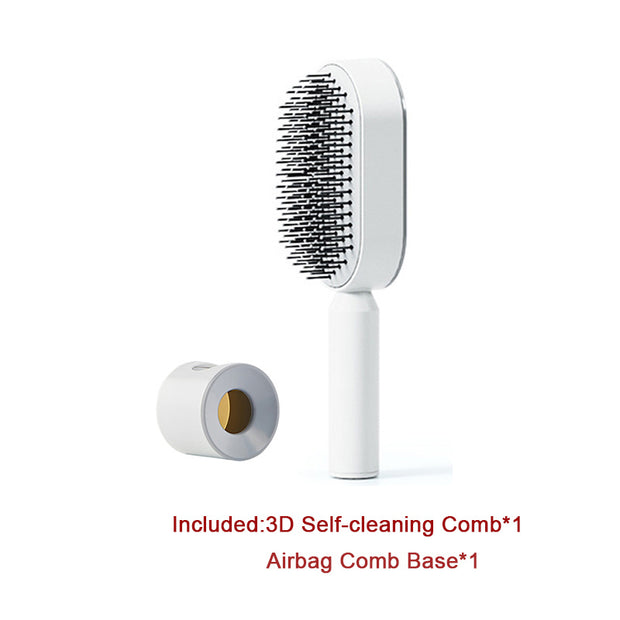 Self Cleaning Hair Brush with Scalp Massage