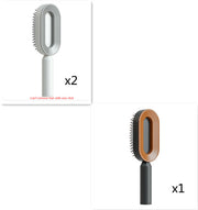 Self Cleaning Hair Brush with Scalp Massage