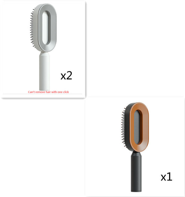 Self Cleaning Hair Brush with Scalp Massage