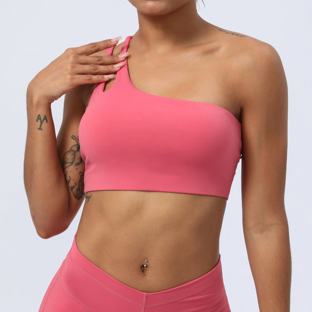 Slant Shoulder Strap Workout Underwear