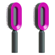 Self Cleaning Hair Brush with Scalp Massage