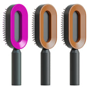 Self Cleaning Hair Brush with Scalp Massage