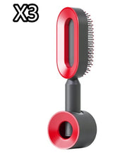 Self Cleaning Hair Brush with Scalp Massage