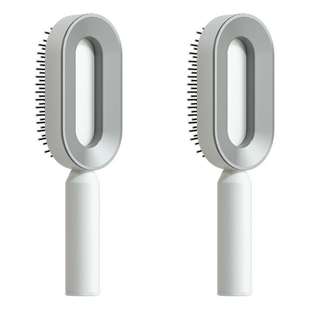 Self Cleaning Hair Brush with Scalp Massage