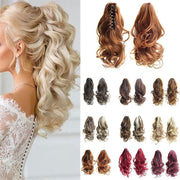 Long Wave Gray Wrap-Around Ponytail Clip-In