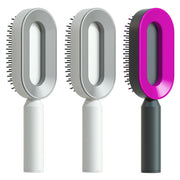 Self Cleaning Hair Brush with Scalp Massage