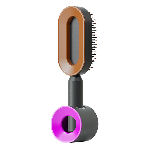 Self Cleaning Hair Brush with Scalp Massage