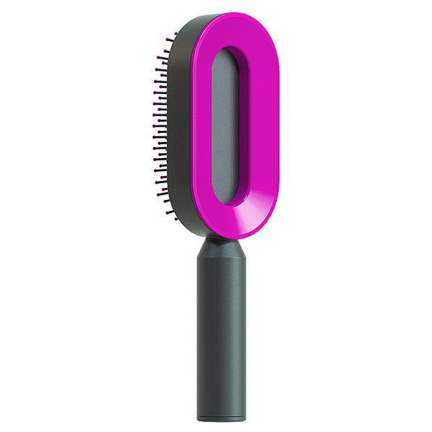 Self Cleaning Hair Brush with Scalp Massage
